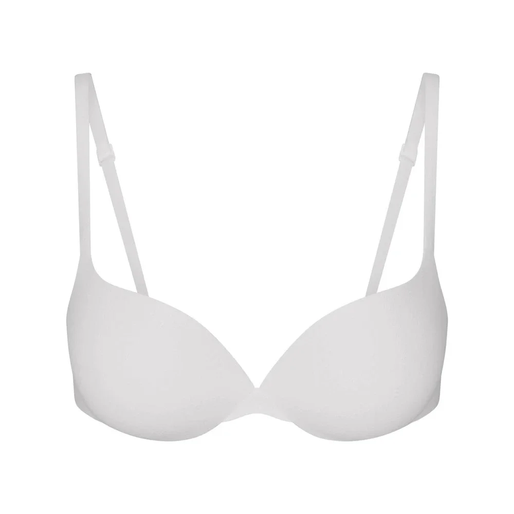 Skims Everyday Cotton Ultimate Bra - New - Snow - 34A